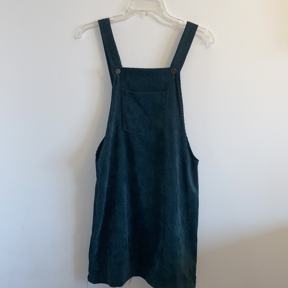 Green Corduroy Overall Dress. XS - Picture 5 of 11